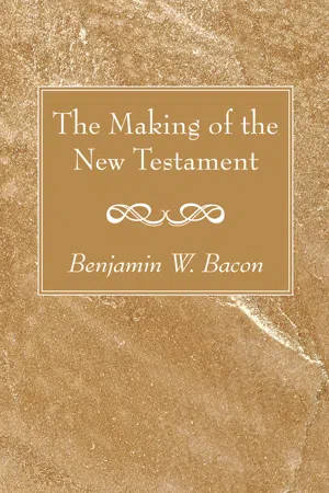 The Making of the New Testament