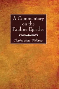 A Commentary on the Pauline Epistles_cover