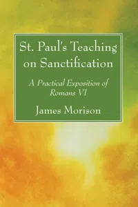 St. Paul's Teaching on Sanctification_cover