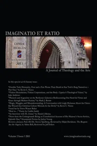 Imaginatio et Ratio: A Journal of Theology and the Arts, Volume 2, Issue 1 2013_cover