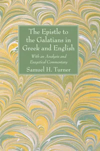 The Epistle to the Galatians in Greek and English_cover