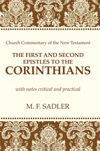 The First and Second Epistle to the Corinthians_cover