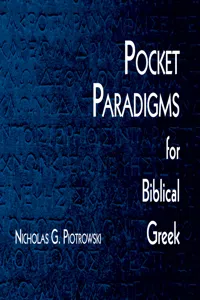 Pocket Paradigms for Biblical Greek_cover