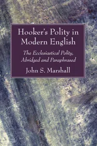 Hooker's Polity in Modern English_cover