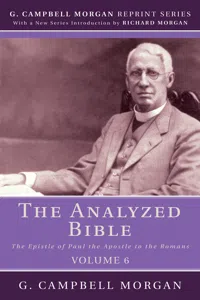 The Analyzed Bible, Volume 6_cover