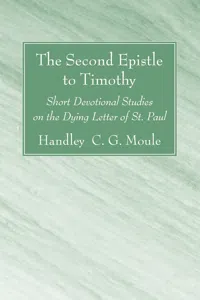 The Second Epistle to Timothy_cover