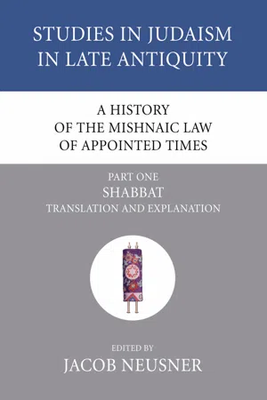 A History of the Mishnaic Law of Appointed Times, Part 1