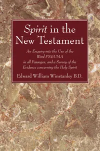 Spirit in the New Testament_cover