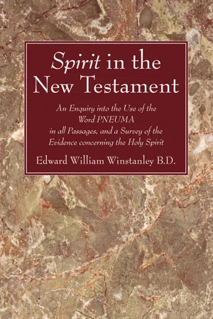 Spirit in the New Testament