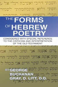 The Forms of Hebrew Poetry_cover