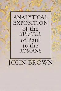 Analytical Exposition of Paul the Apostle to the Romans_cover