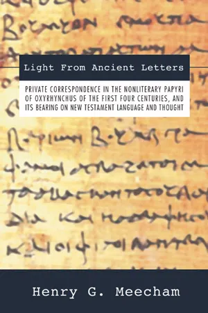 Light from Ancient Letters