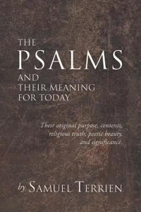 The Psalms and Their Meaning for Today_cover