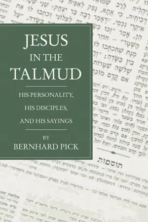 Jesus in the Talmud