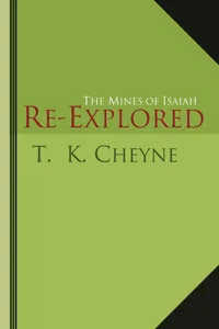 The Mines of Isaiah Re-explored_cover