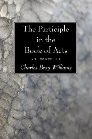 The Participle in the Book of Acts