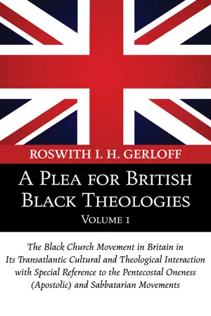 A Plea for British Black Theologies, Volume 1