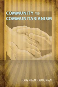 Community and Communitarianism_cover