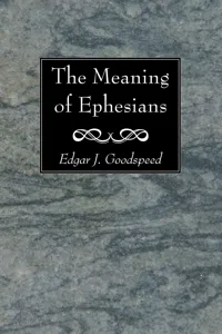 The Meaning of Ephesians_cover