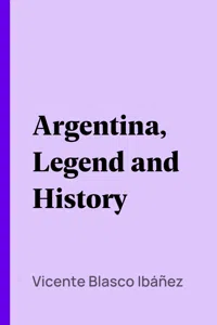 Argentina, Legend and History_cover