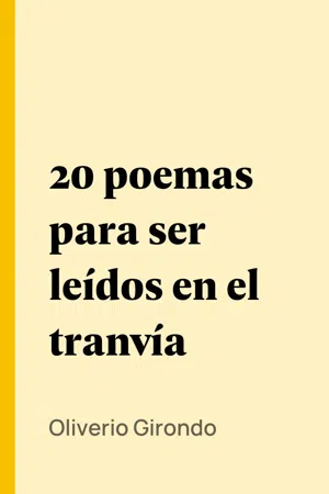 20 poemas para ser leídos en el tranvía