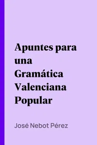 Apuntes para una Gramática Valenciana Popular_cover