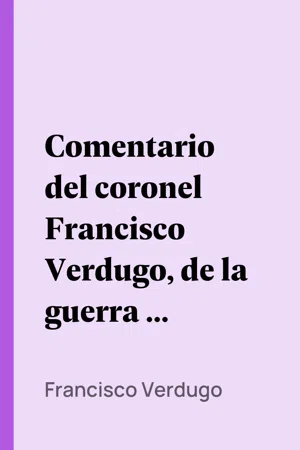 Comentario del coronel Francisco Verdugo, de la guerra de Frisia,