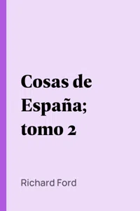 Cosas de España; tomo 2_cover