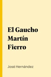 El Gaucho Martín Fierro_cover