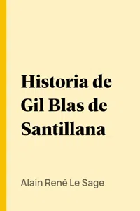 Historia de Gil Blas de Santillana_cover