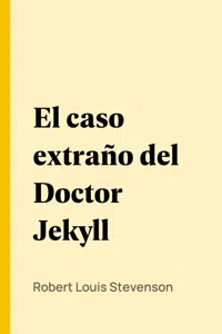 El caso extraño del Doctor Jekyll_cover