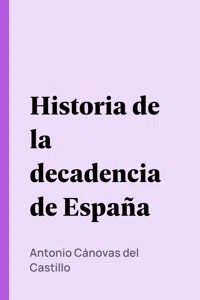 Historia de la decadencia de España_cover