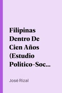 Filipinas Dentro De Cien Años_cover