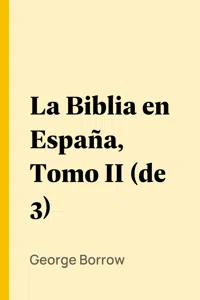 La Biblia en España, Tomo I_cover