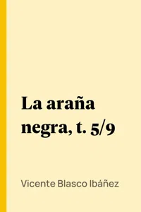 La araña negra, t. 5/9_cover