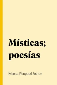 Místicas; poesías_cover