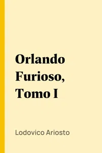 Orlando Furioso, Tomo I_cover