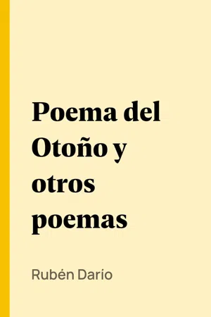 Poema del Otoño y otros poemas