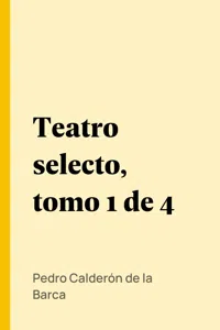 Teatro selecto, tomo 1 de 4_cover