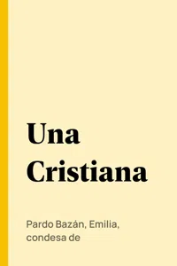 Una Cristiana_cover