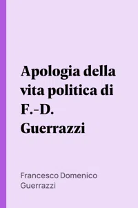 Apologia della vita politica di F.-D. Guerrazzi_cover