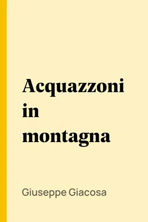 Acquazzoni in montagna