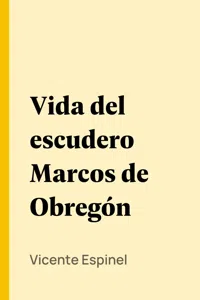 Vida del escudero Marcos de Obregón_cover