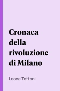 Cronaca della rivoluzione di Milano_cover