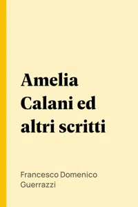 Amelia Calani ed altri scritti_cover