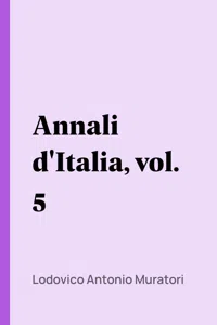 Annali d'Italia, vol. 5_cover