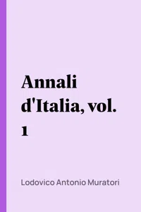 Annali d'Italia, vol. 1_cover