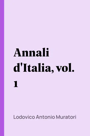 Annali d'Italia, vol. 1