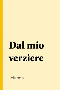 Dal mio verziere_cover