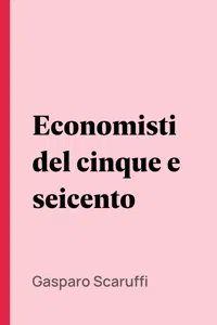 Economisti del cinque e seicento_cover